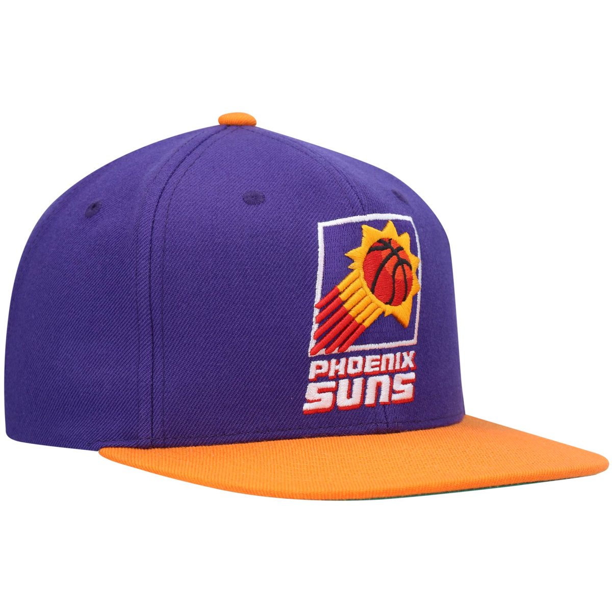 Phoenix Suns mens phoenix suns mitchell  ness purpleorange hardwood classics team two-tone 2.0 snapback hat Collection | Official Suns Shop