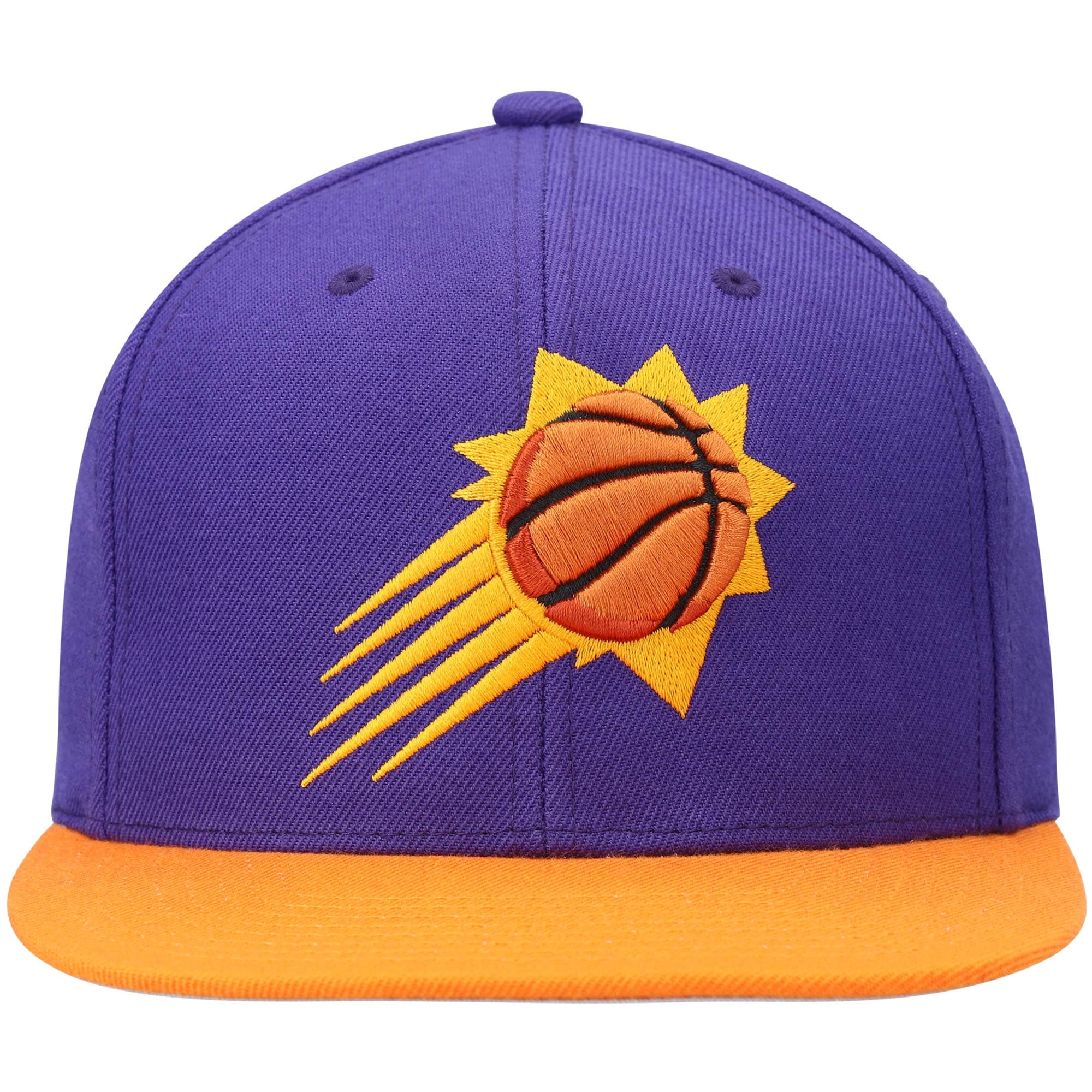 Phoenix Suns mens phoenix suns mitchell  ness purpleorange team two-tone 2.0 snapback hat Collection | Official Suns Shop