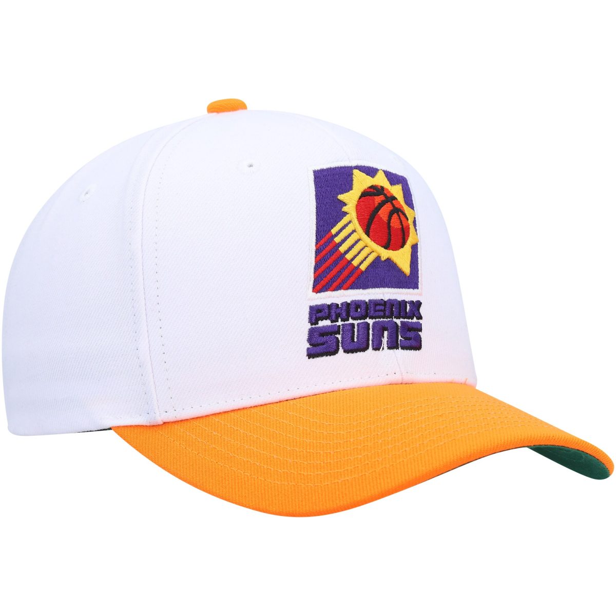 Phoenix Suns mens phoenix suns mitchell  ness whiteorange hardwood classics core 2-tone 2.0 pro snapback hat Collection | Official Suns Shop