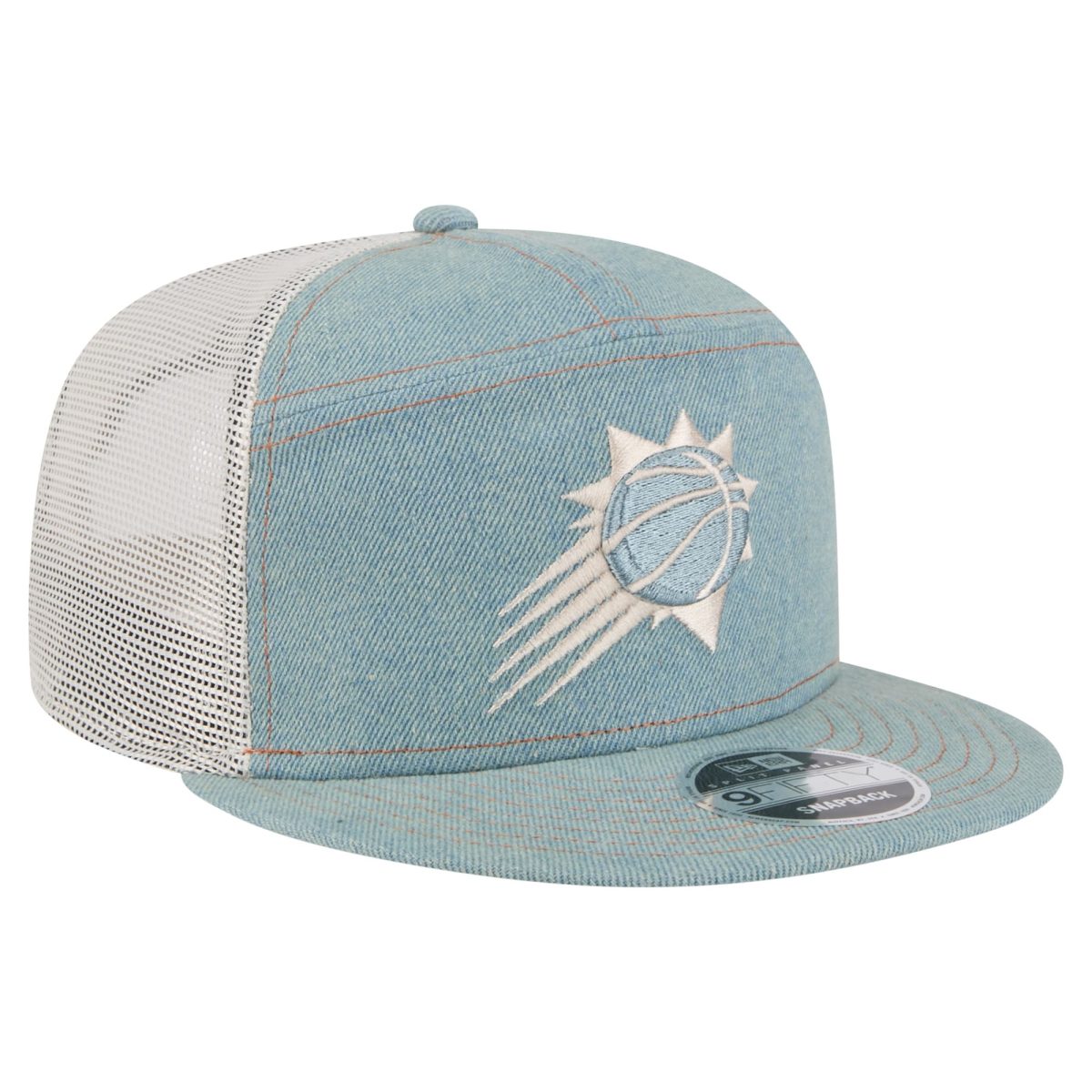 Phoenix Suns mens phoenix suns new era adventure denim split panel 9fifty snapback trucker hat Collection | Official Suns Shop