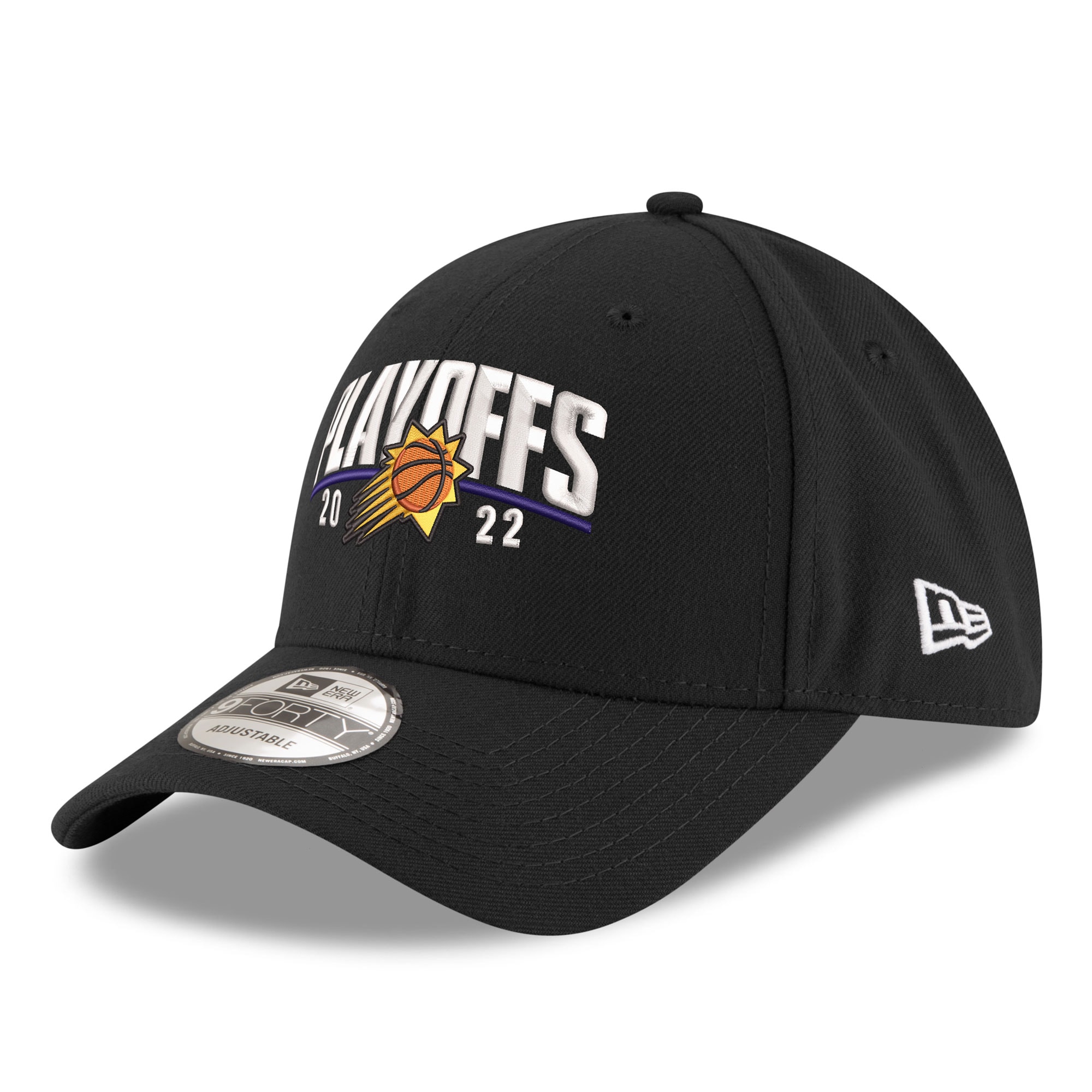 Phoenix Suns mens phoenix suns new era black 2022 nba playoffs arch 9forty adjustable hat Collection | Official Suns Shop