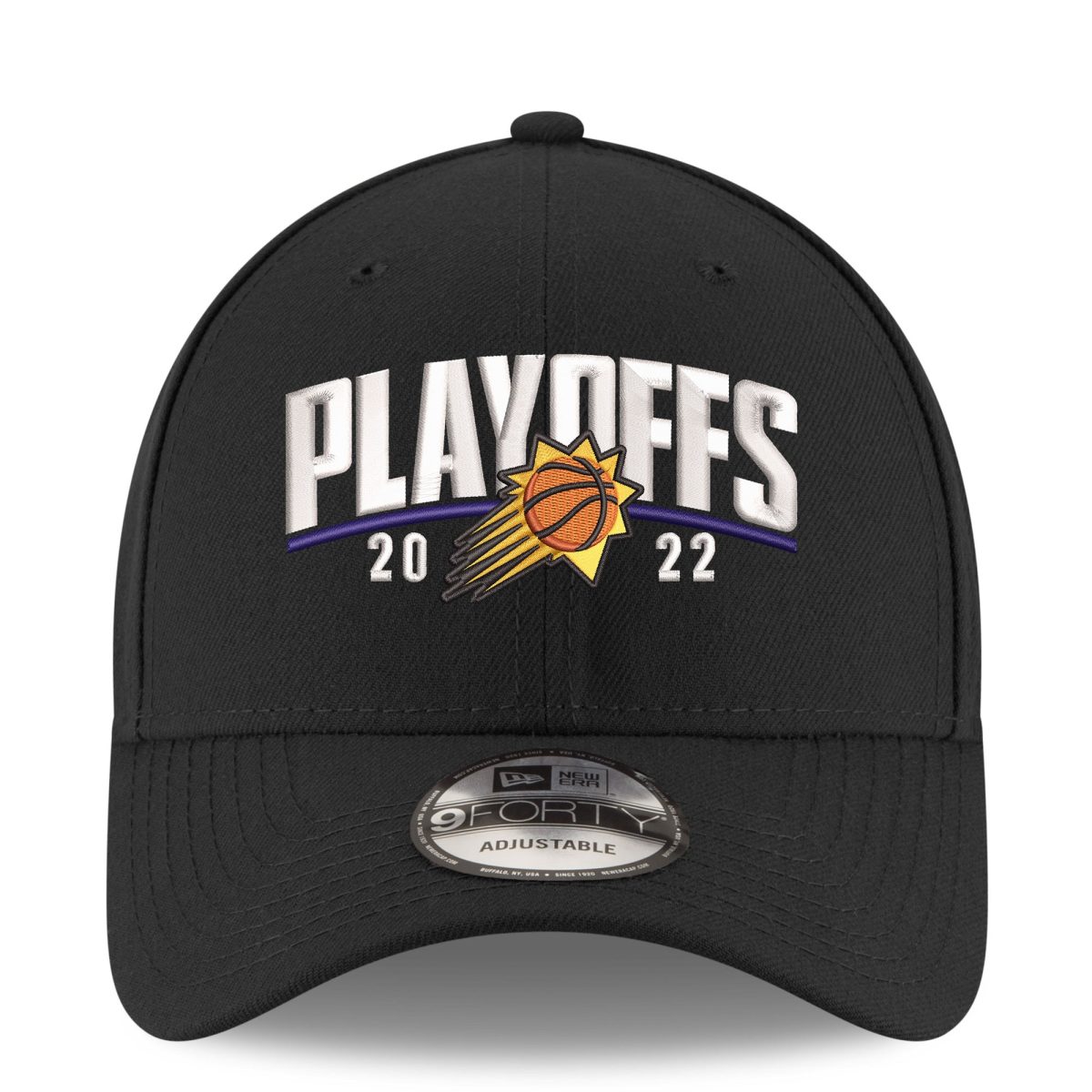 Phoenix Suns mens phoenix suns new era black 2022 nba playoffs arch 9forty adjustable hat Collection | Official Suns Shop