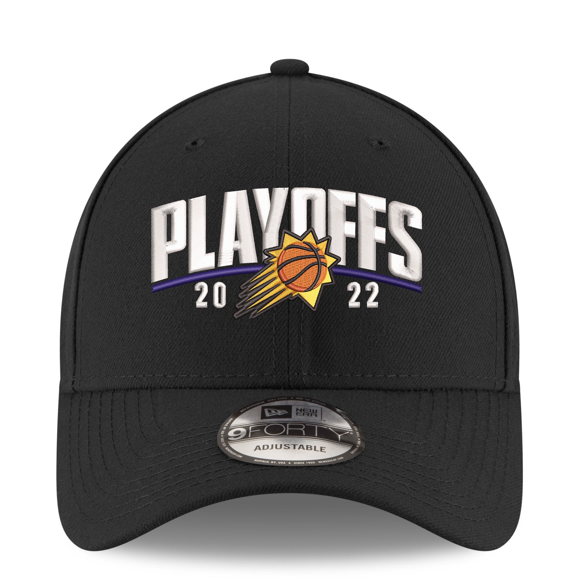 Phoenix Suns mens phoenix suns new era black 2022 nba playoffs arch 9forty adjustable hat Collection | Official Suns Shop