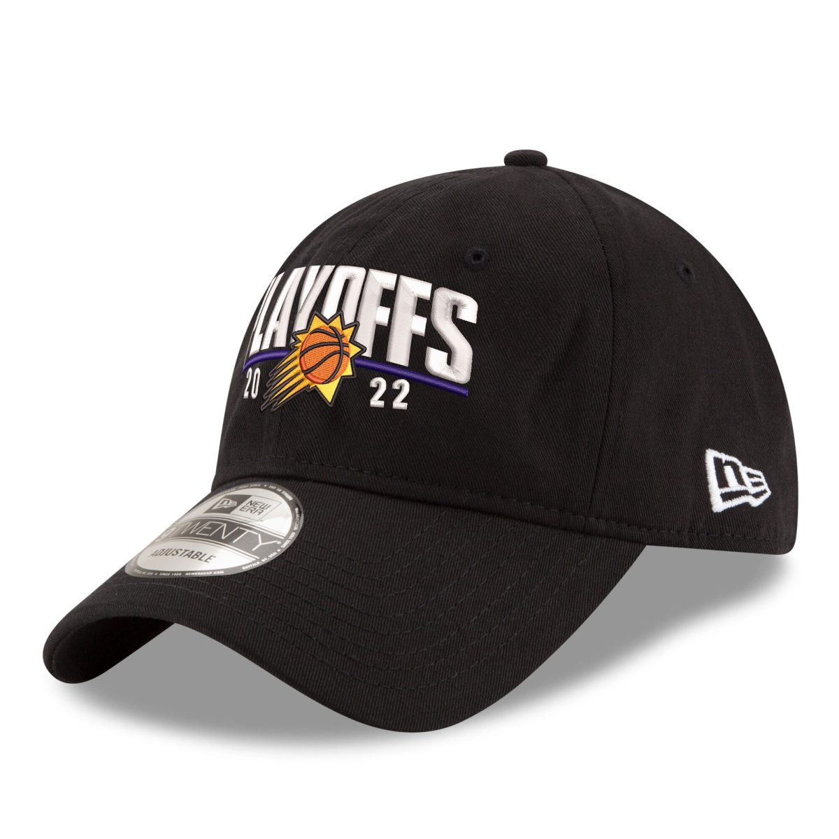 Phoenix Suns mens phoenix suns new era black 2022 nba playoffs arch 9twenty adjustable hat Collection | Official Suns Shop