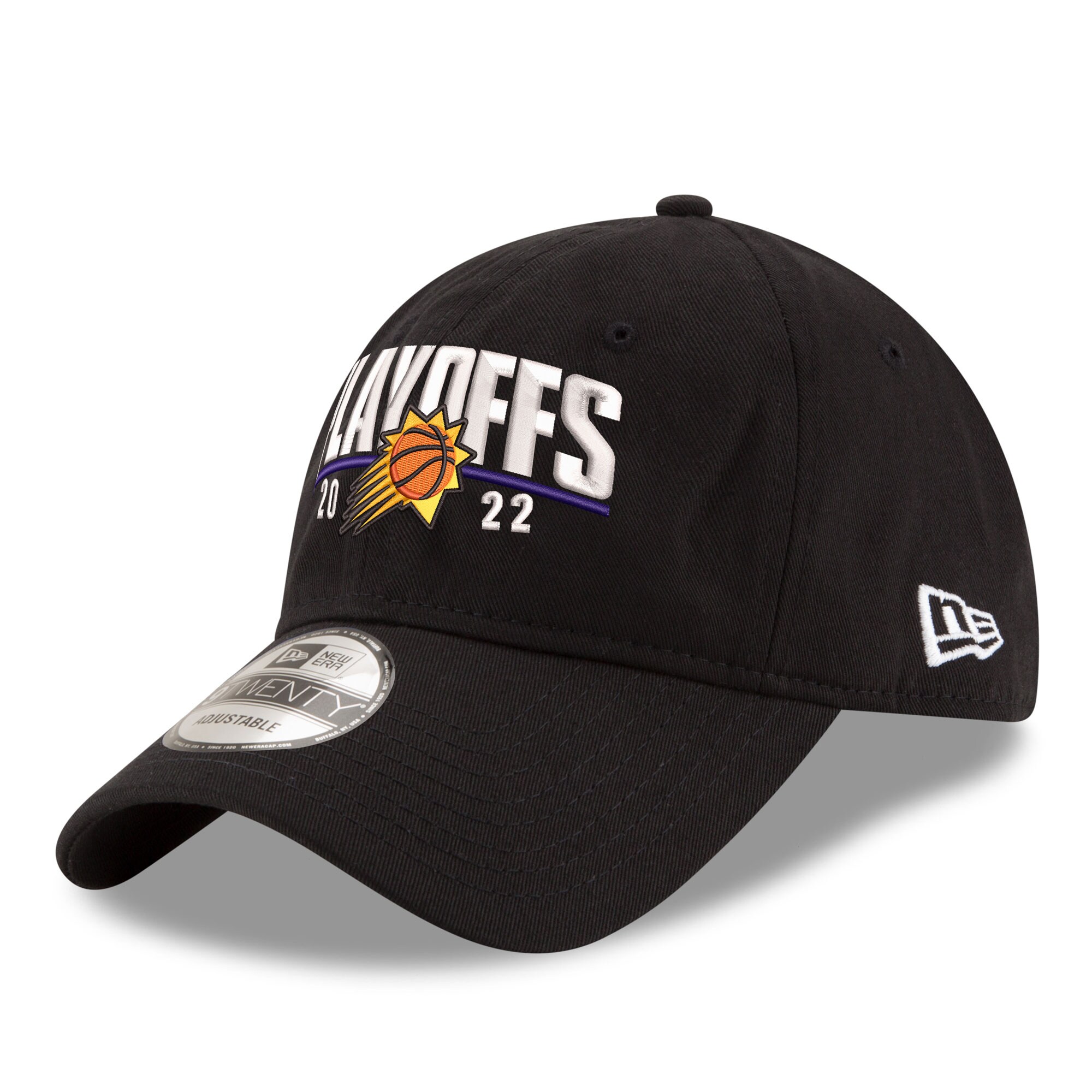 Phoenix Suns mens phoenix suns new era black 2022 nba playoffs arch 9twenty adjustable hat Collection | Official Suns Shop