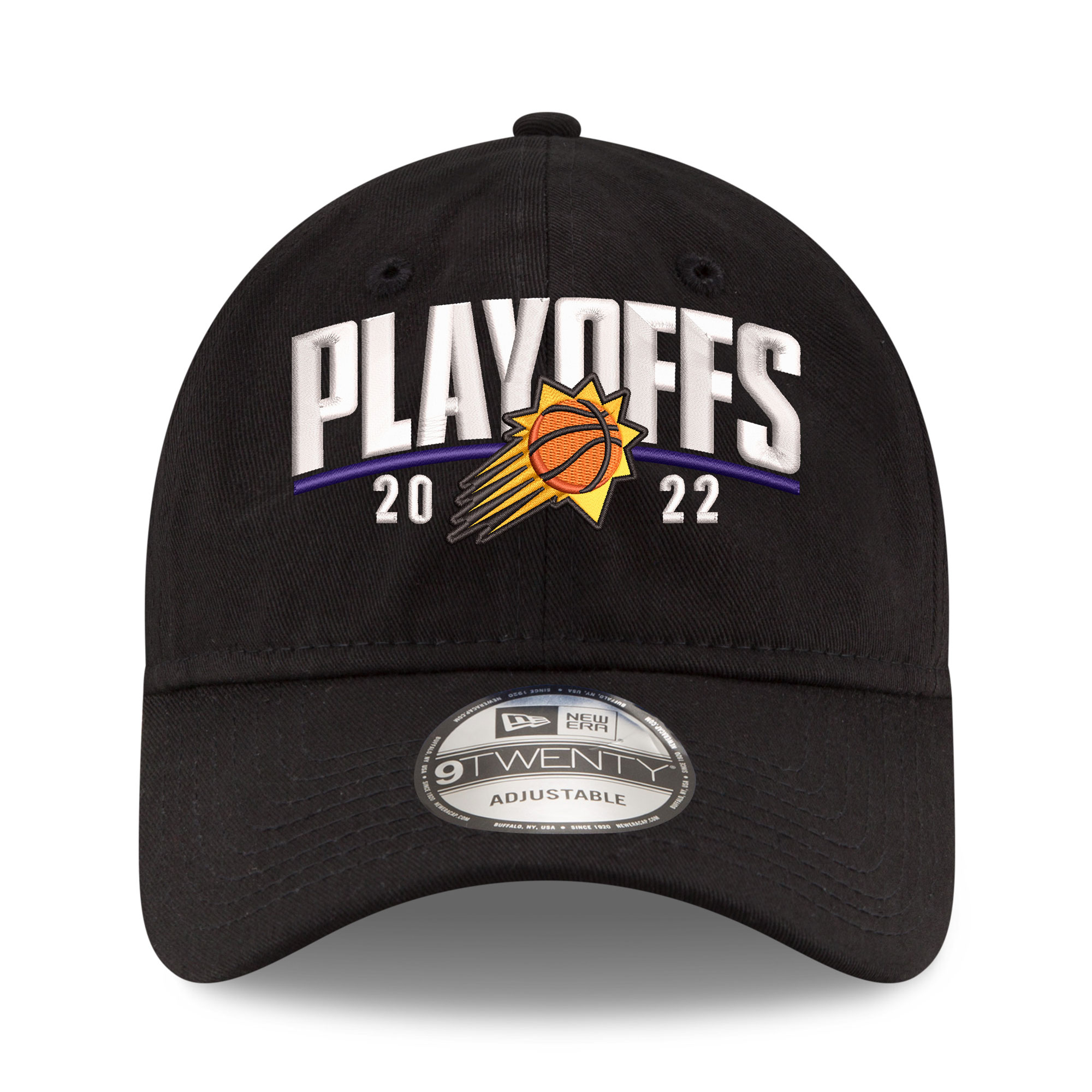 Phoenix Suns mens phoenix suns new era black 2022 nba playoffs arch 9twenty adjustable hat Collection | Official Suns Shop