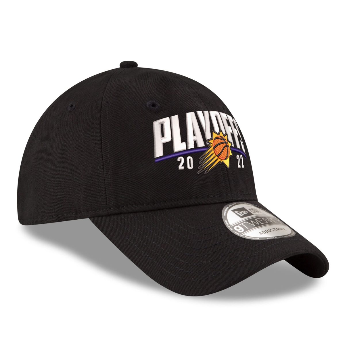 Phoenix Suns mens phoenix suns new era black 2022 nba playoffs arch 9twenty adjustable hat Collection | Official Suns Shop