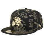 Phoenix Suns mens phoenix suns new era black 59fifty day allover print stencil fitted hat Collection | Official Suns Shop