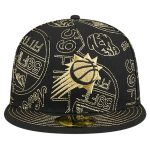 Phoenix Suns mens phoenix suns new era black 59fifty day allover print stencil fitted hat Collection | Official Suns Shop