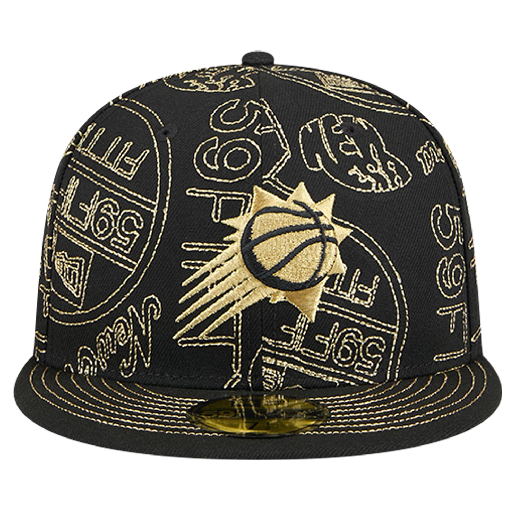 Phoenix Suns mens phoenix suns new era black 59fifty day allover print stencil fitted hat Collection | Official Suns Shop