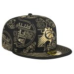 Phoenix Suns mens phoenix suns new era black 59fifty day allover print stencil fitted hat Collection | Official Suns Shop