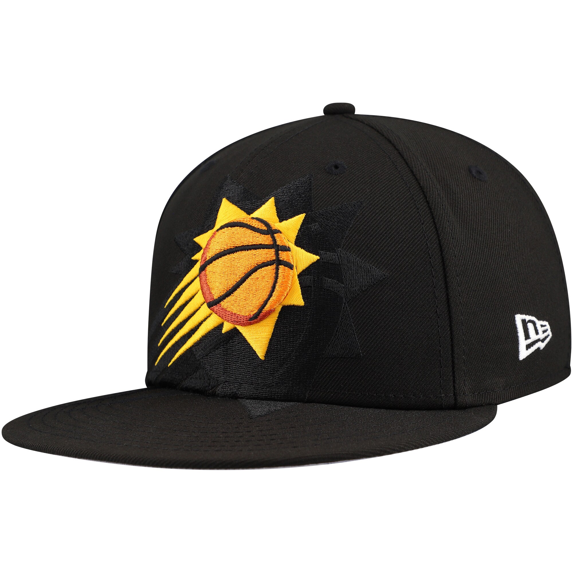 Phoenix Suns mens phoenix suns new era black blackout shadow logo 59fifty fitted hat Collection | Official Suns Shop