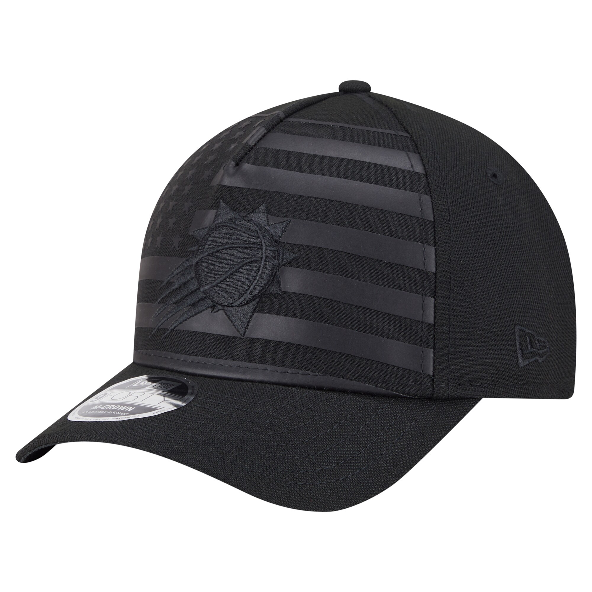Phoenix Suns mens phoenix suns new era black game day flag a-frame 9forty adjustable hat Collection | Official Suns Shop