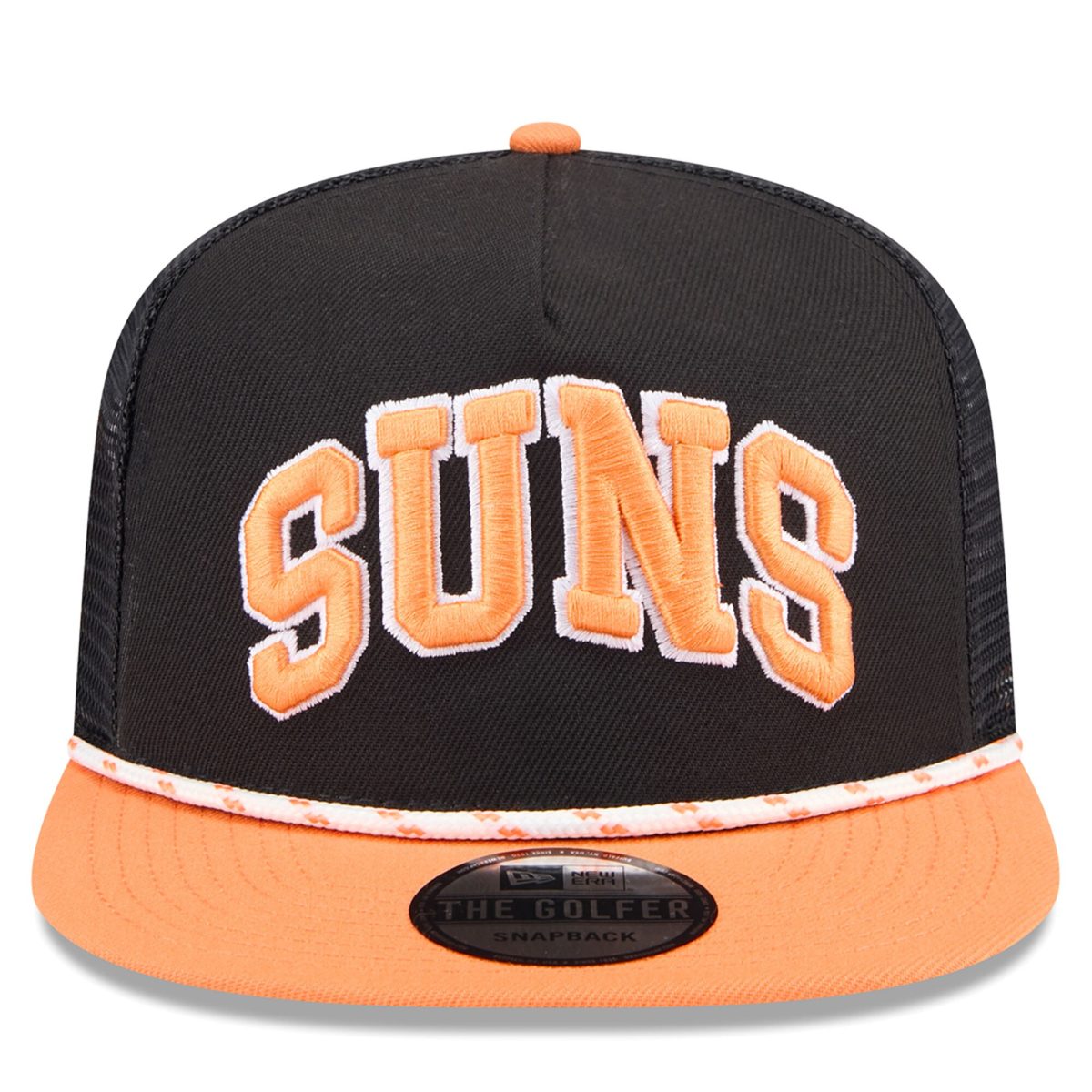 Phoenix Suns mens phoenix suns new era blackorange throwback team arch golfer snapback hat Collection | Official Suns Shop