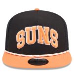 Phoenix Suns mens phoenix suns new era blackorange throwback team arch golfer snapback hat Collection | Official Suns Shop
