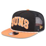 Phoenix Suns mens phoenix suns new era blackorange throwback team arch golfer snapback hat Collection | Official Suns Shop