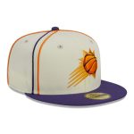 Phoenix Suns mens phoenix suns new era creampurple piping 2-tone 59fifty fitted hat Collection | Official Suns Shop