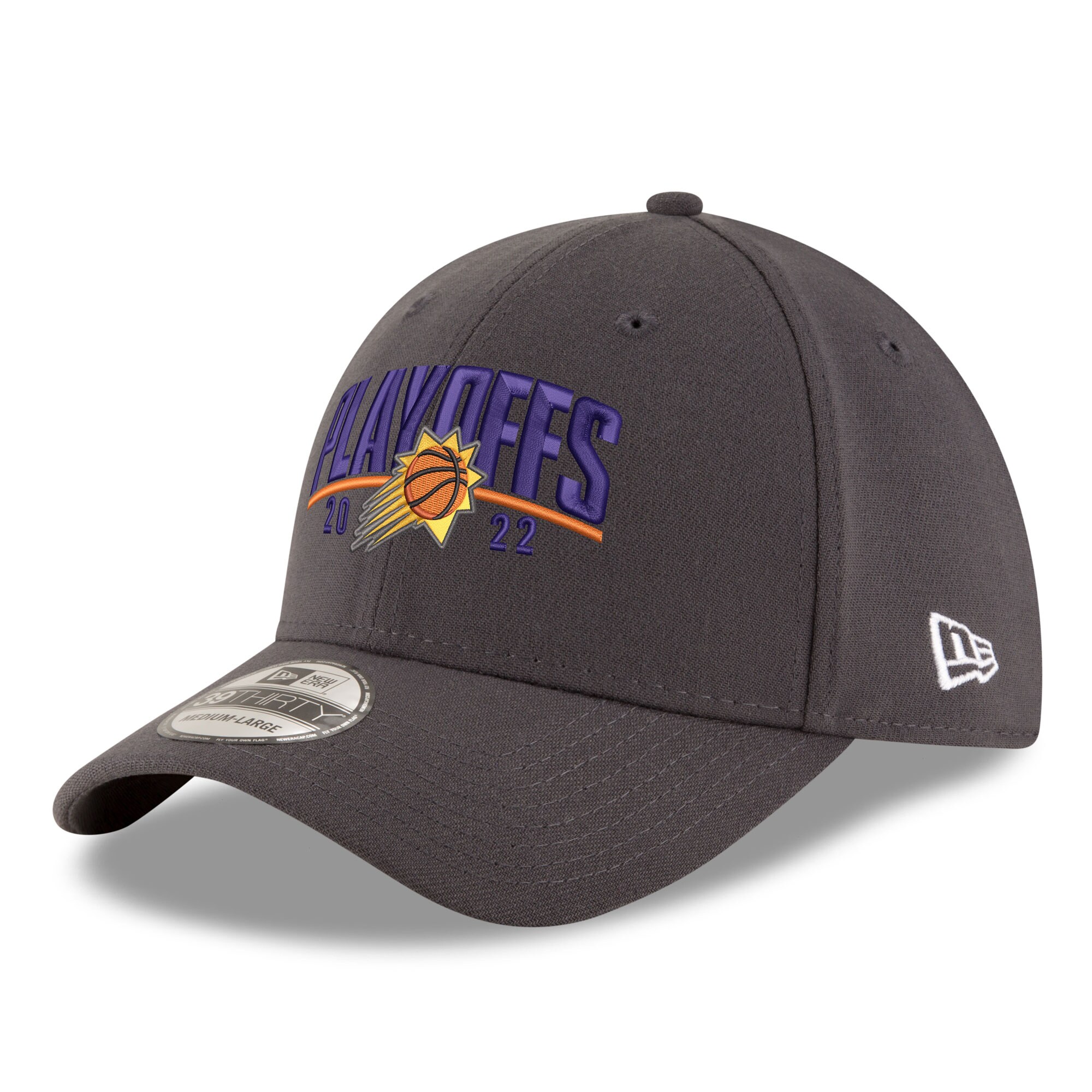 Phoenix Suns mens phoenix suns new era gray 2022 nba playoffs arch 39thirty flex hat Collection | Official Suns Shop