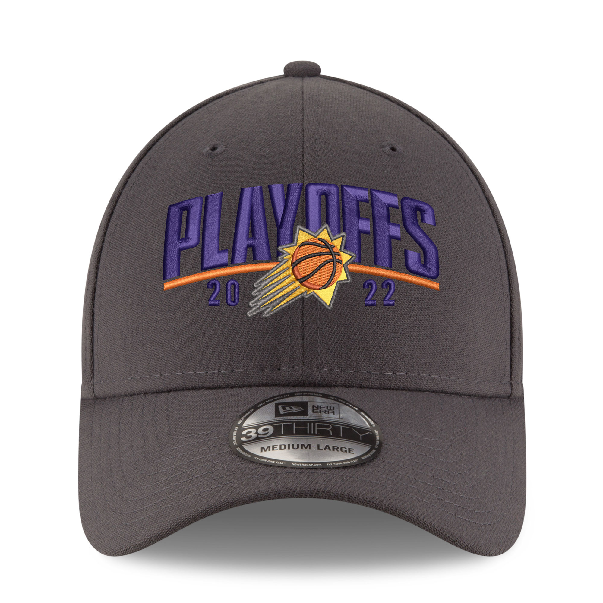 Phoenix Suns mens phoenix suns new era gray 2022 nba playoffs arch 39thirty flex hat Collection | Official Suns Shop
