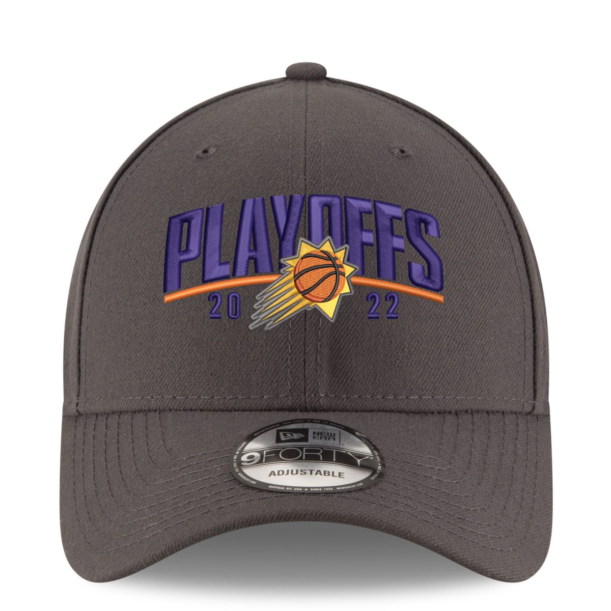 Phoenix Suns mens phoenix suns new era gray 2022 nba playoffs arch 9forty adjustable hat Collection | Official Suns Shop