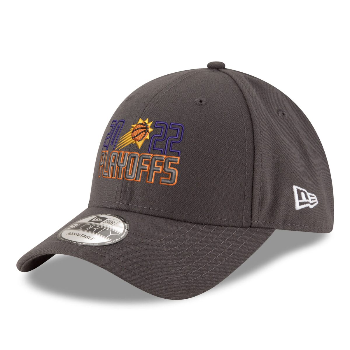 Phoenix Suns mens phoenix suns new era gray 2022 nba playoffs bubble letter 9forty adjustable hat Collection | Official Suns Shop