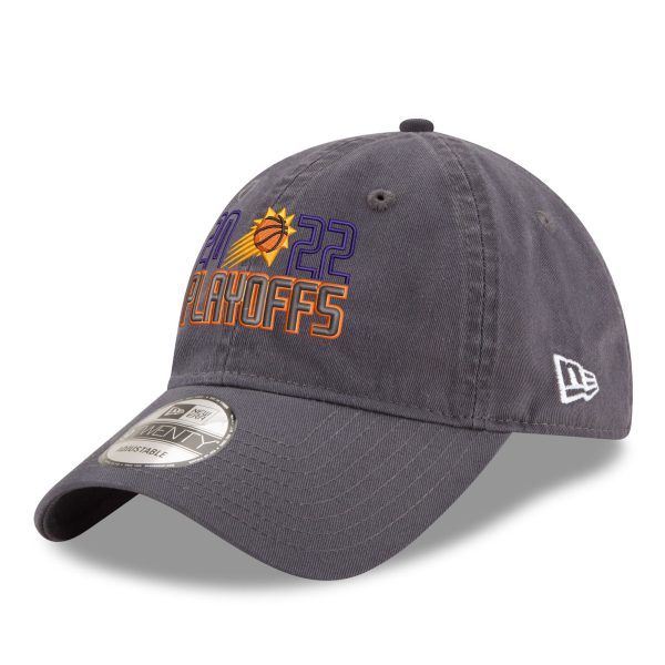 Phoenix Suns mens phoenix suns new era gray 2022 nba playoffs bubble letter 9twenty adjustable hat Collection | Official Suns Shop