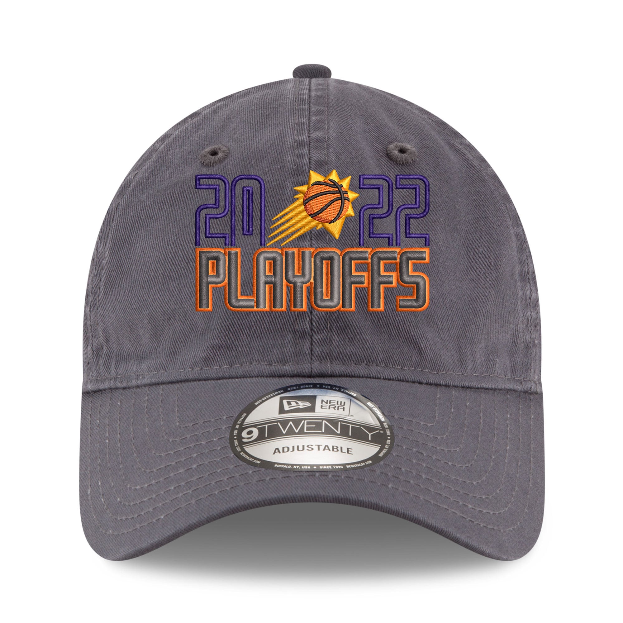 Phoenix Suns mens phoenix suns new era gray 2022 nba playoffs bubble letter 9twenty adjustable hat Collection | Official Suns Shop