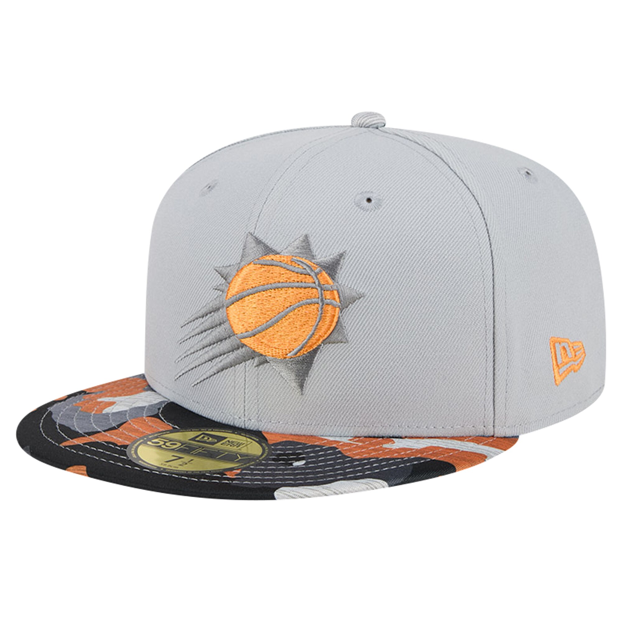 Phoenix Suns mens phoenix suns new era gray active color camo visor 59fifty fitted hat Collection | Official Suns Shop