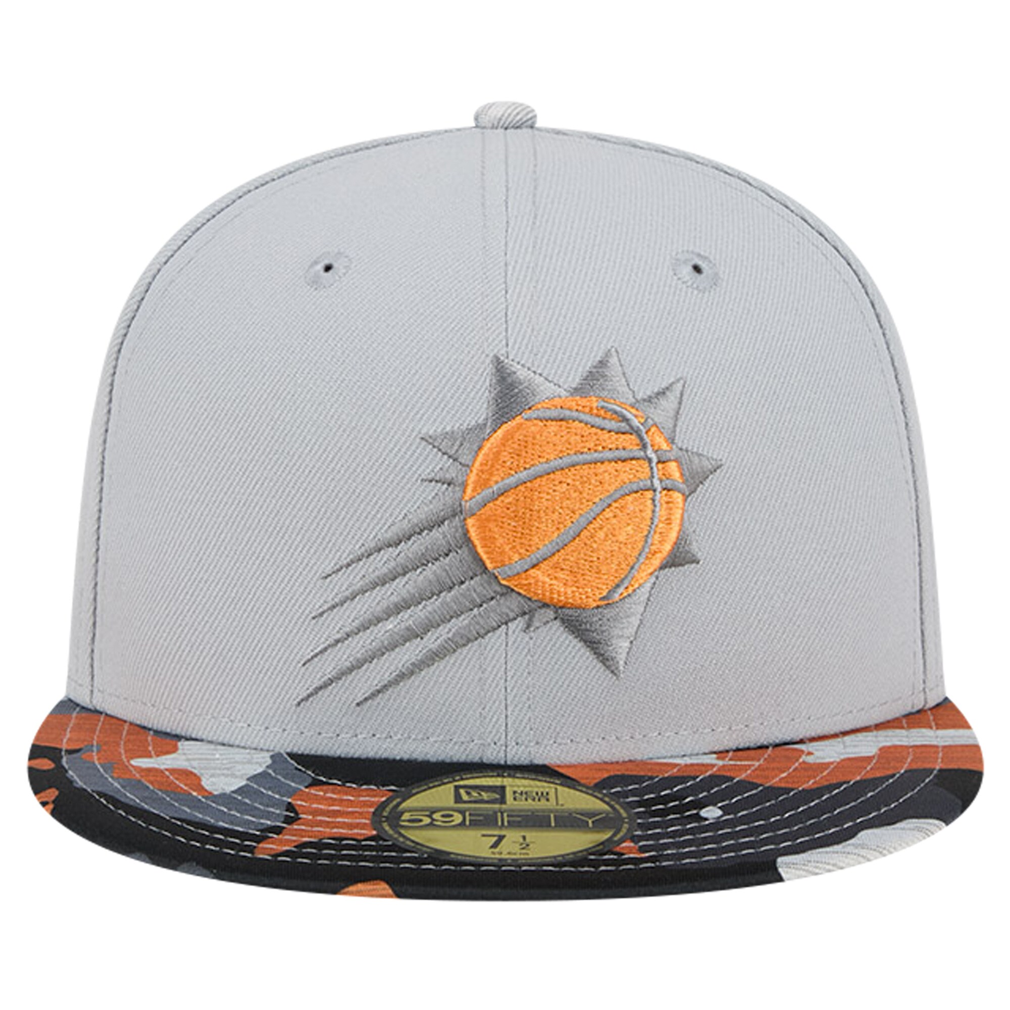 Phoenix Suns mens phoenix suns new era gray active color camo visor 59fifty fitted hat Collection | Official Suns Shop