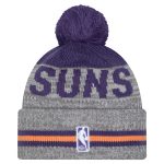 Phoenix Suns mens phoenix suns new era gray sport night runner cuffed knit hat with pom Collection | Official Suns Shop