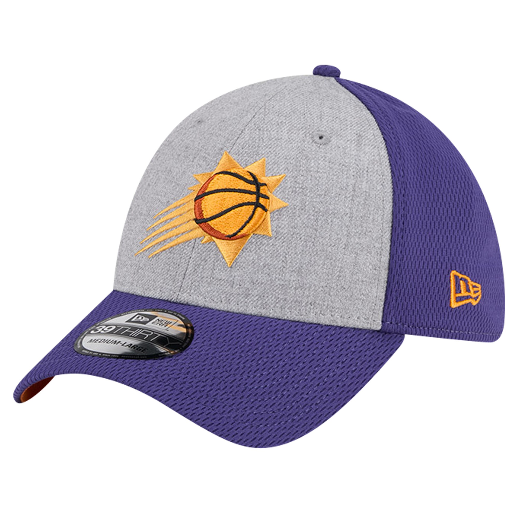 Phoenix Suns mens phoenix suns new era heather graypurple two-tone 39thirty flex hat Collection | Official Suns Shop