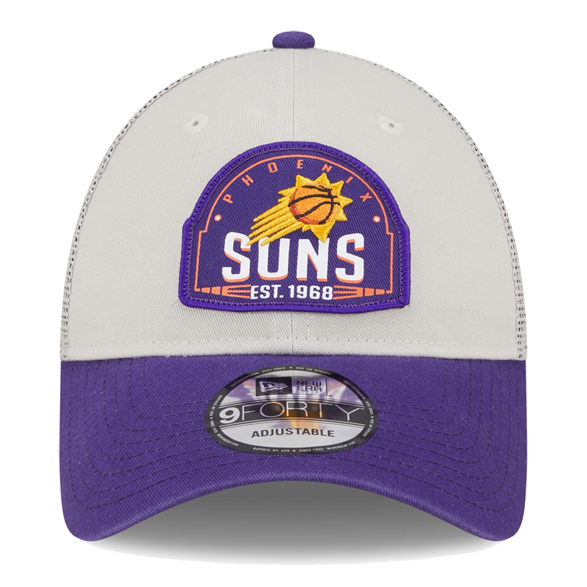 Phoenix Suns mens phoenix suns new era khakipurple throwback patch trucker 9forty adjustable hat Collection | Official Suns Shop