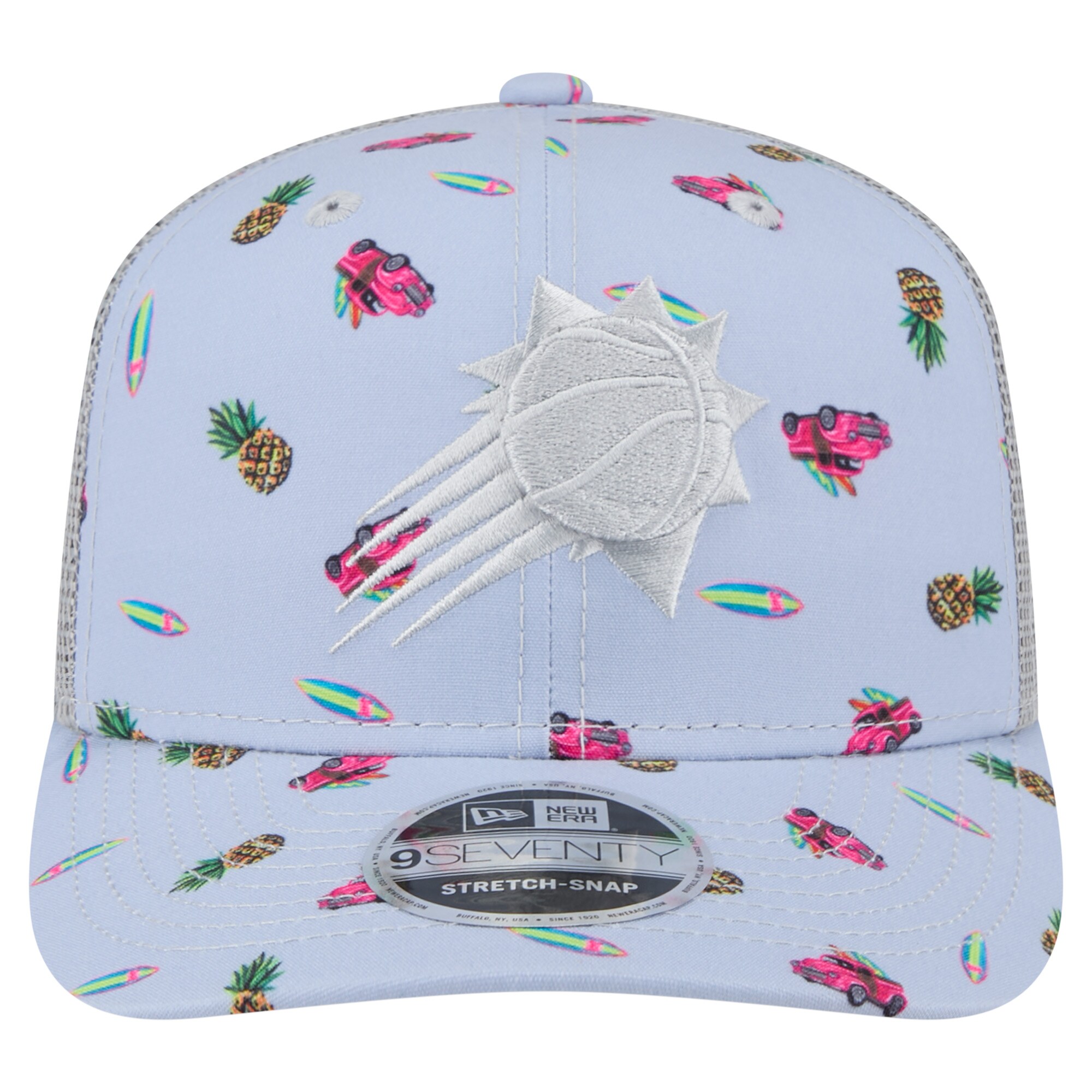 Phoenix Suns mens phoenix suns new era light bluegray adventure aloha pattern 9seventy stretch-snap hat Collection | Official Suns Shop