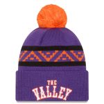 Phoenix Suns mens phoenix suns new era purple 202425 city edition cuffed knit hat with pom Collection | Official Suns Shop