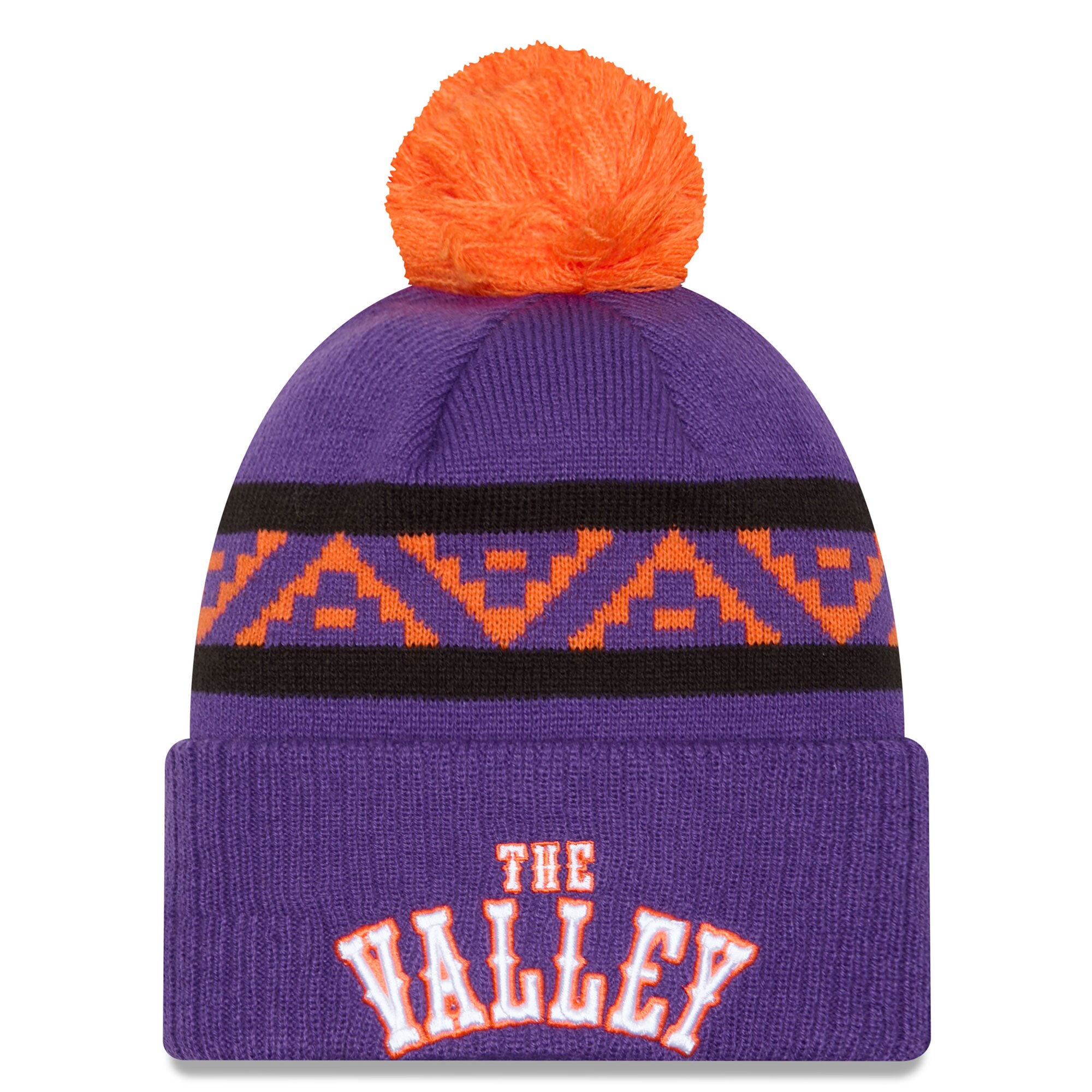 Phoenix Suns mens phoenix suns new era purple 202425 city edition cuffed knit hat with pom Collection | Official Suns Shop