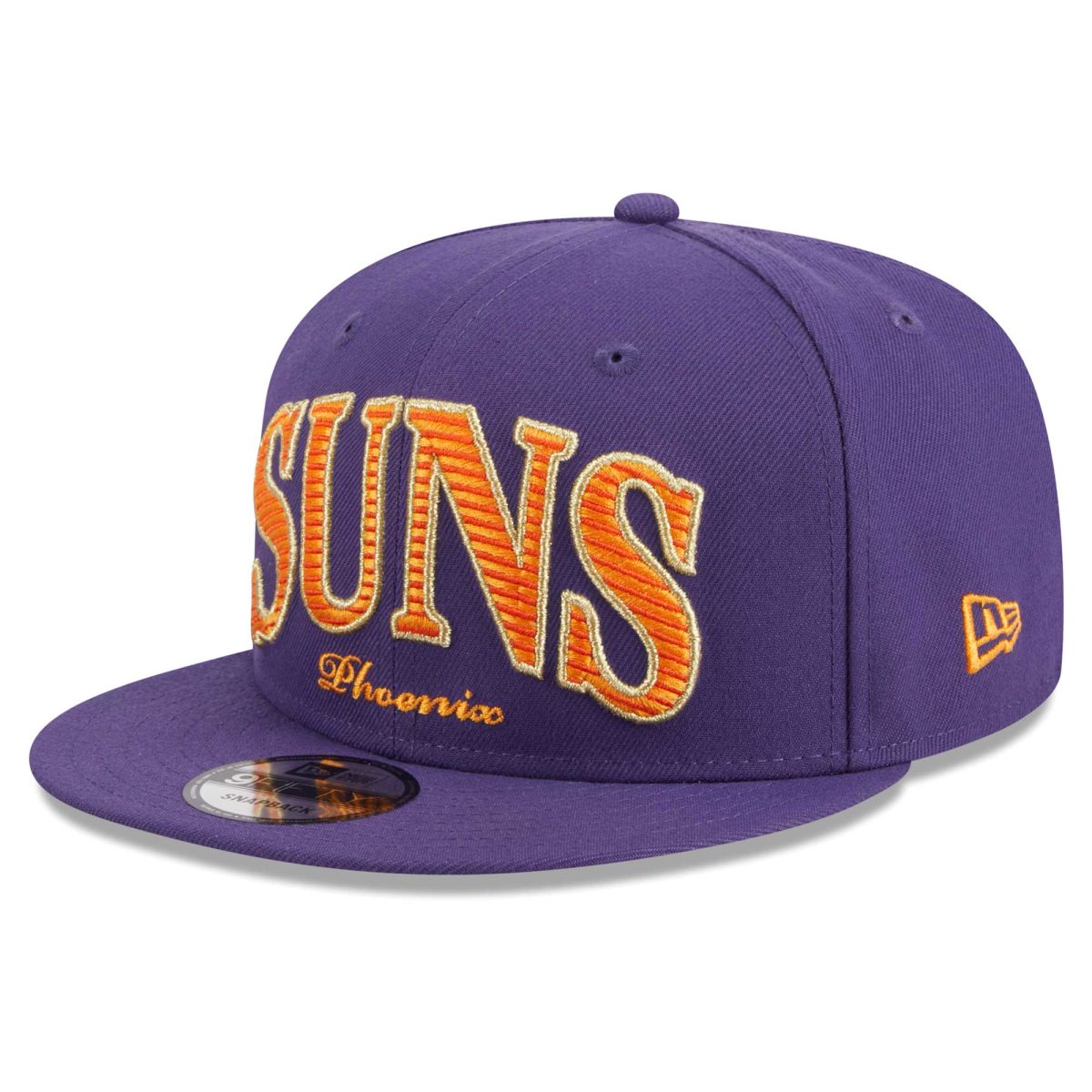 Phoenix Suns mens phoenix suns new era purple golden tall text 9fifty snapback hat Collection | Official Suns Shop