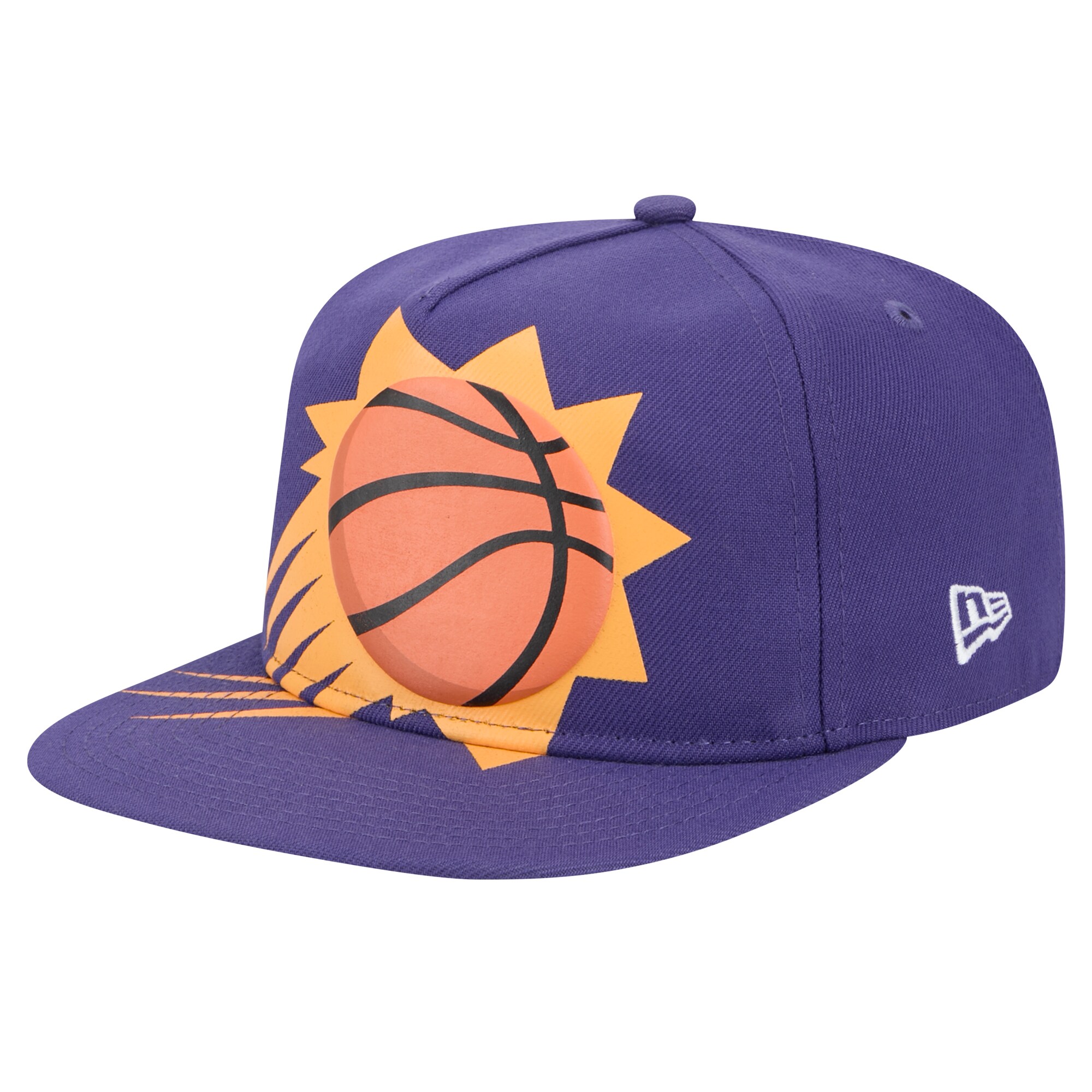 Phoenix Suns mens phoenix suns new era purple oversized puff print logo golfer snapback hat Collection | Official Suns Shop
