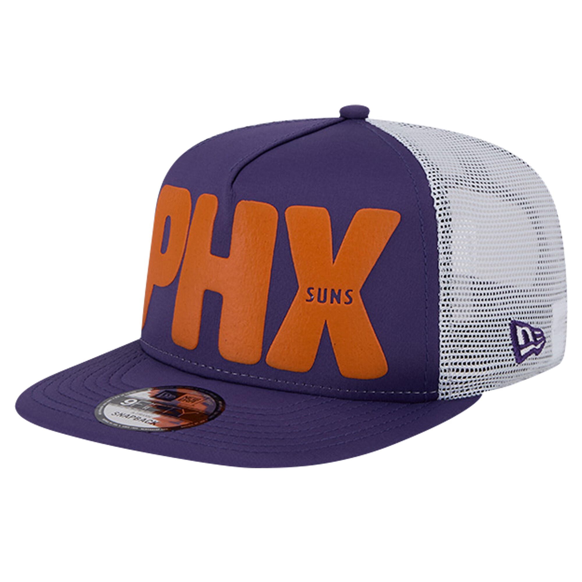 Phoenix Suns mens phoenix suns new era purple puff print team code a-frame 9fifty trucker snapback hat Collection | Official Suns Shop