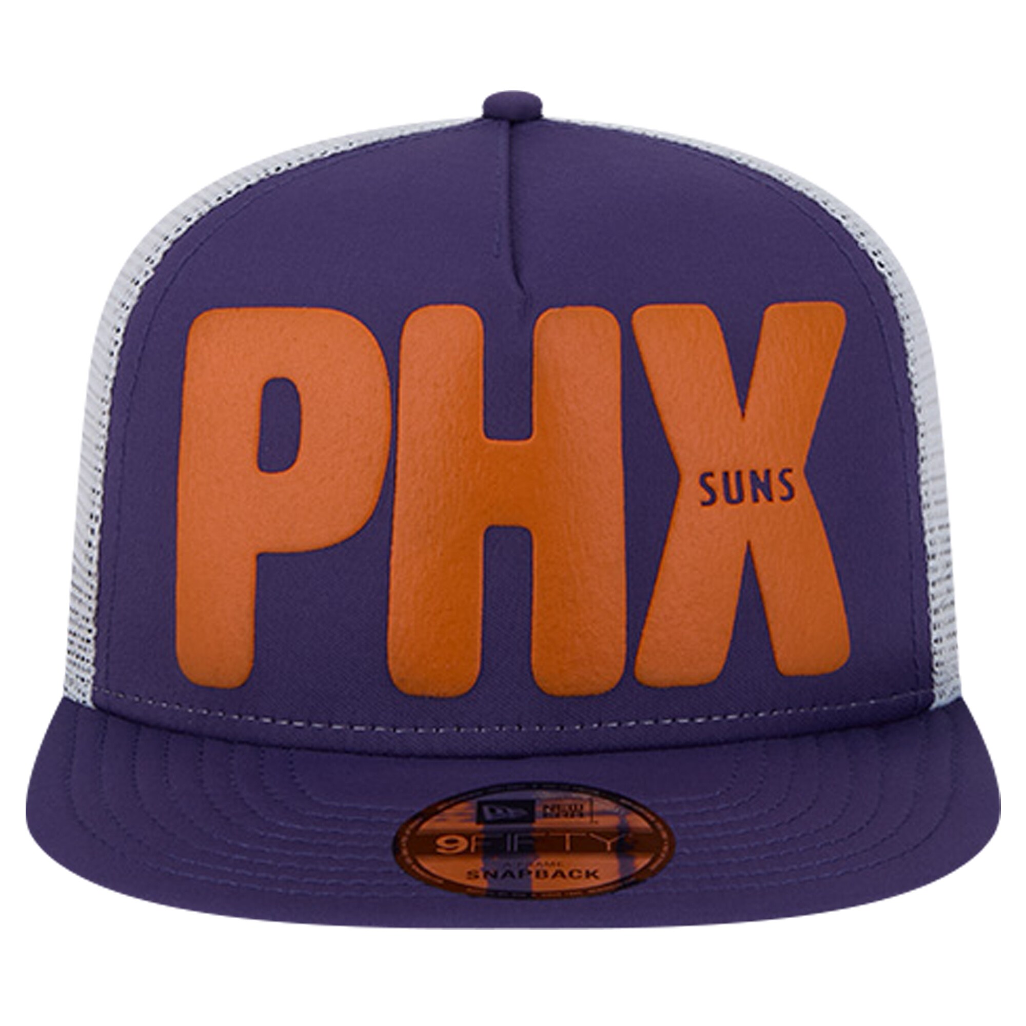 Phoenix Suns mens phoenix suns new era purple puff print team code a-frame 9fifty trucker snapback hat Collection | Official Suns Shop