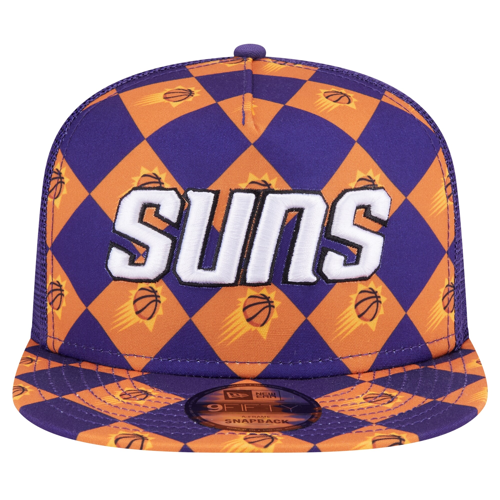 Phoenix Suns mens phoenix suns new era purple seeing diamonds a-frame trucker 9fifty snapback hat Collection | Official Suns Shop