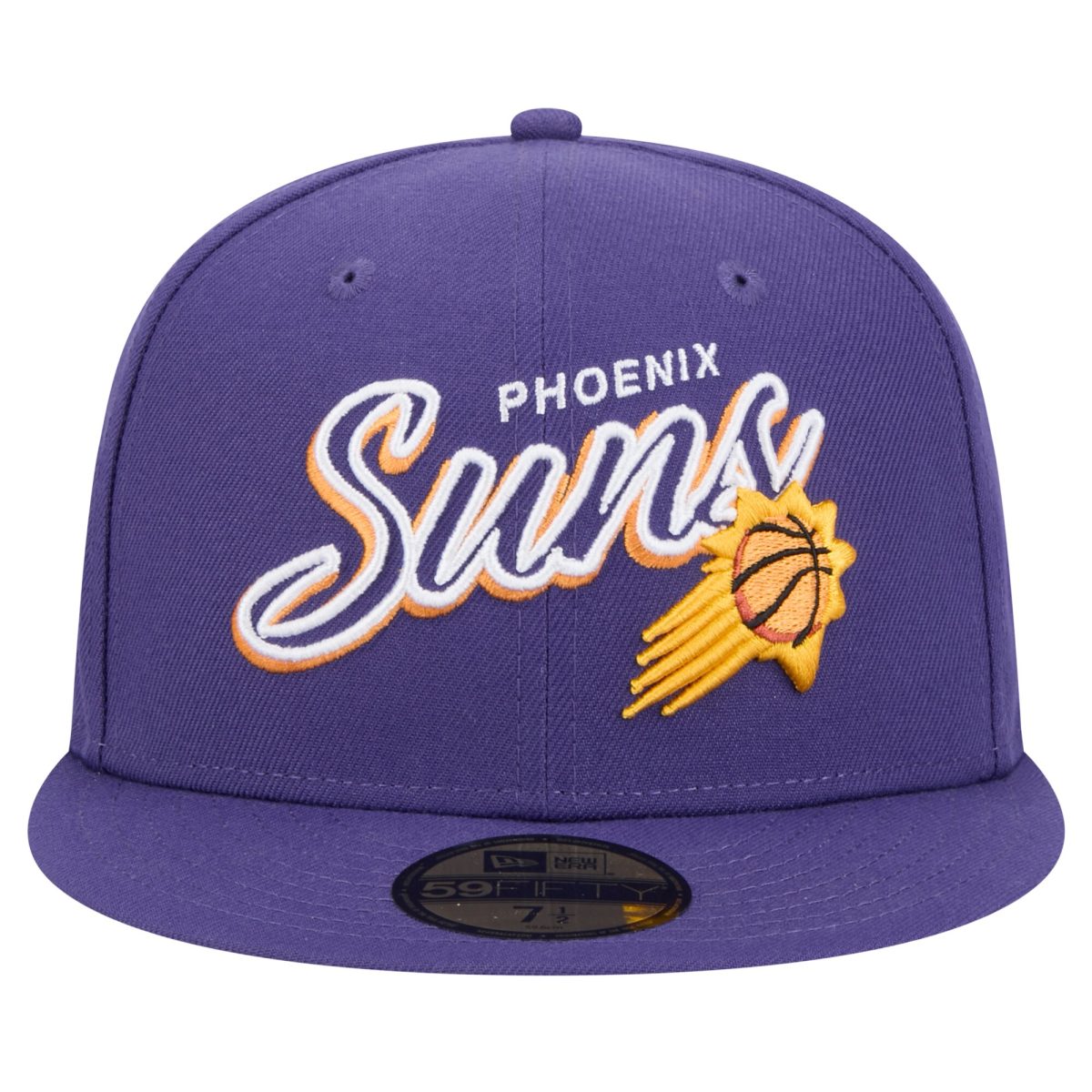 Phoenix Suns mens phoenix suns new era purple sport night script sided 59fifty fitted hat Collection | Official Suns Shop
