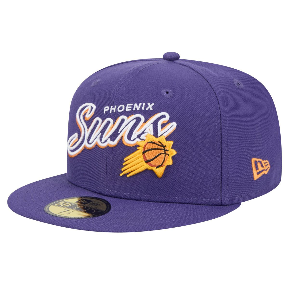 Phoenix Suns mens phoenix suns new era purple sport night script sided 59fifty fitted hat Collection | Official Suns Shop