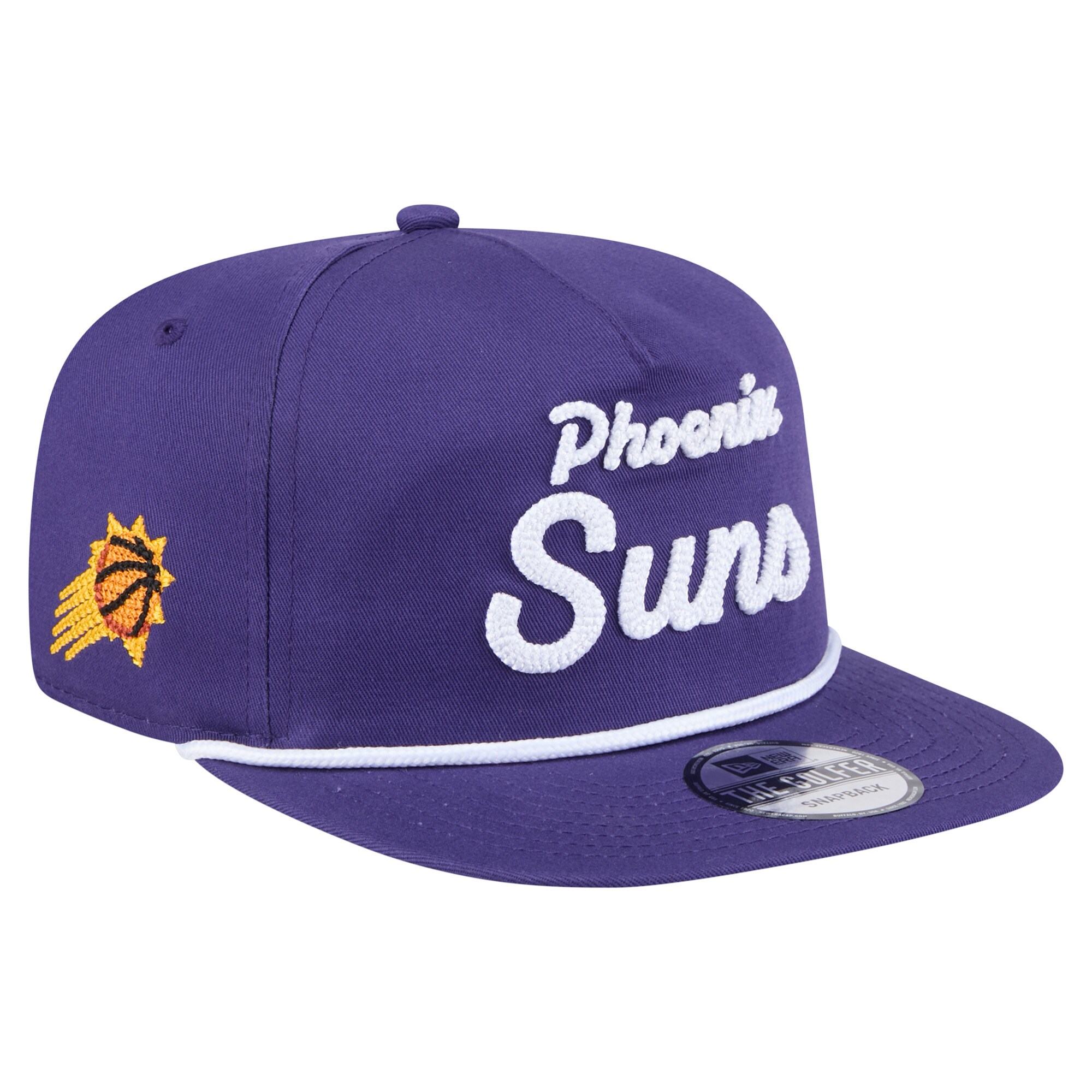 Phoenix Suns mens phoenix suns new era purple team text golfer snapback hat Collection | Official Suns Shop