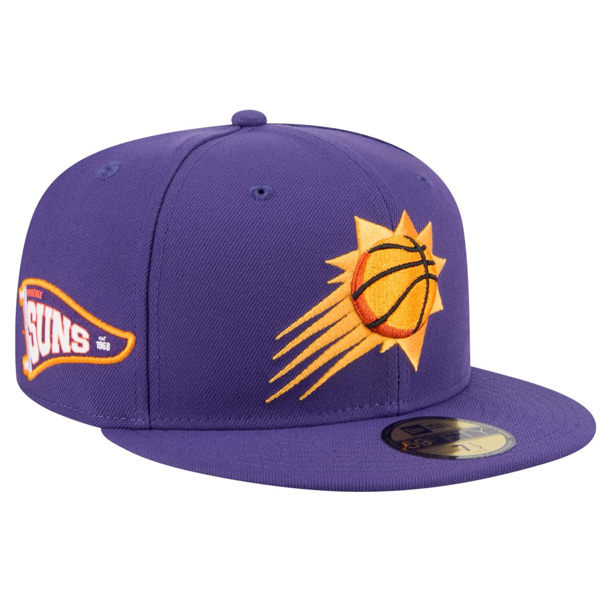 Phoenix Suns mens phoenix suns new era purple throwback pennant 59fifty fitted hat Collection | Official Suns Shop
