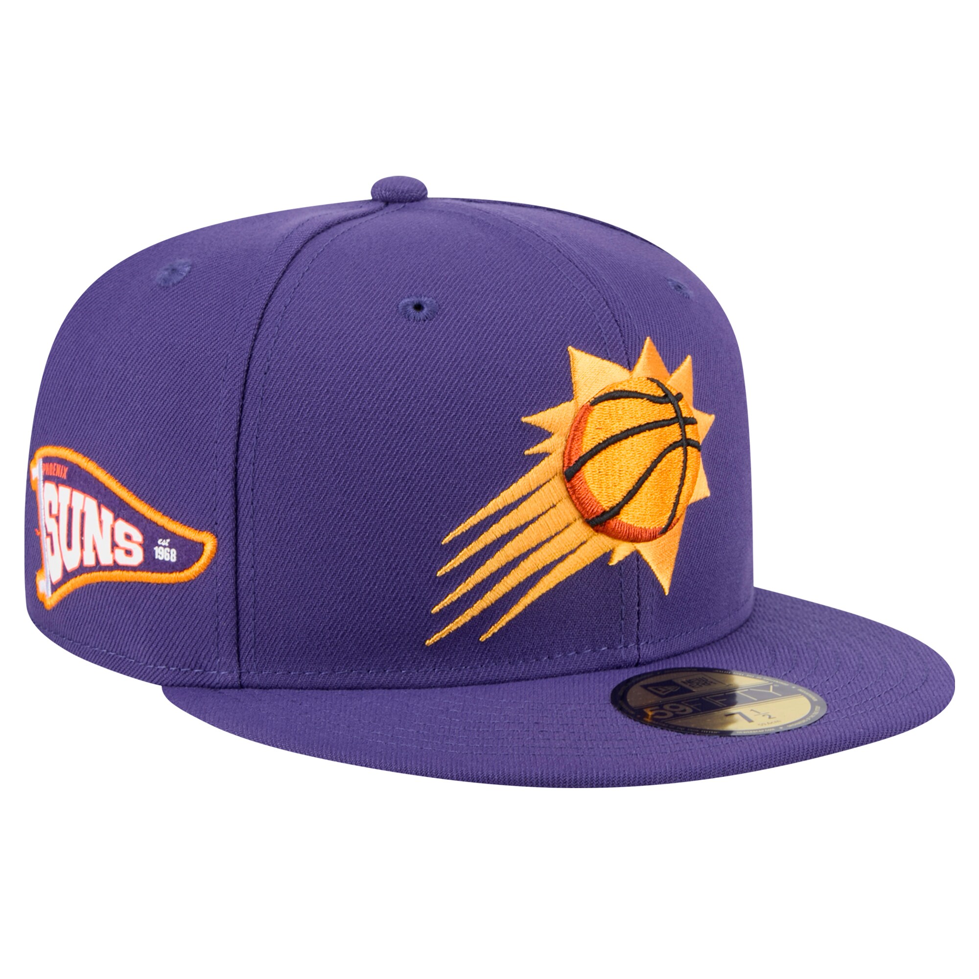 Phoenix Suns mens phoenix suns new era purple throwback pennant 59fifty fitted hat Collection | Official Suns Shop