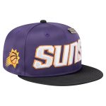 Phoenix Suns mens phoenix suns new era purpleblack throwback satin vintage pin two-tone 59fifty fitted hat Collection | Official Suns Shop