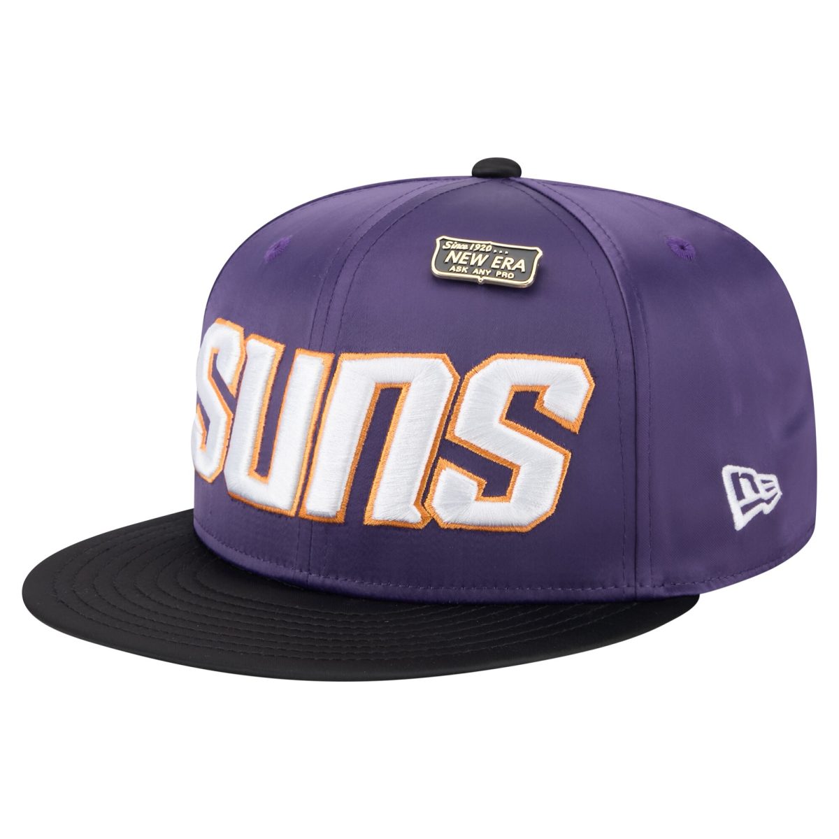 Phoenix Suns mens phoenix suns new era purpleblack throwback satin vintage pin two-tone 59fifty fitted hat Collection | Official Suns Shop