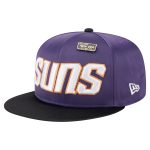 Phoenix Suns mens phoenix suns new era purpleblack throwback satin vintage pin two-tone 59fifty fitted hat Collection | Official Suns Shop
