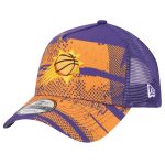 Phoenix Suns mens phoenix suns new era purpleorange tip off a-frame trucker 9forty adjustable hat Collection | Official Suns Shop