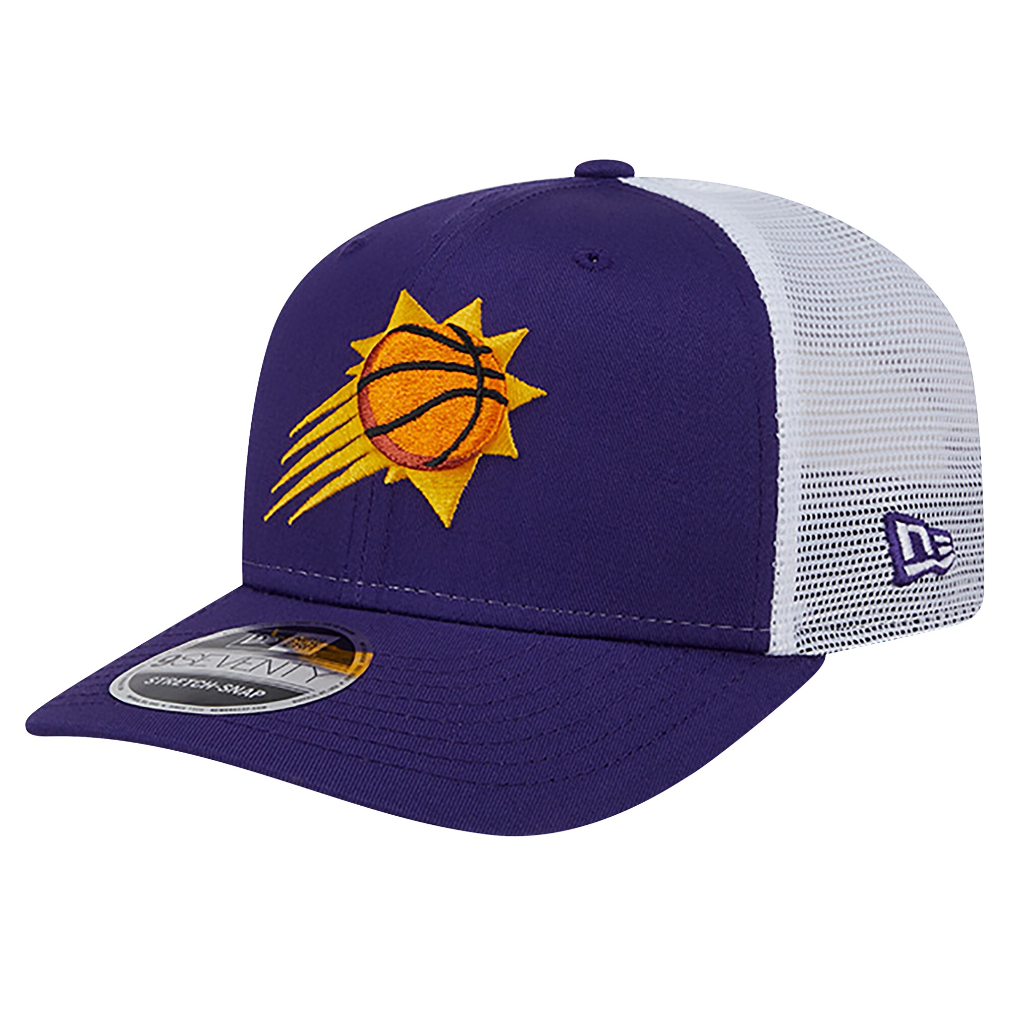 Phoenix Suns mens phoenix suns new era purplewhite trucker 9seventy coolera stretch-snap hat Collection | Official Suns Shop